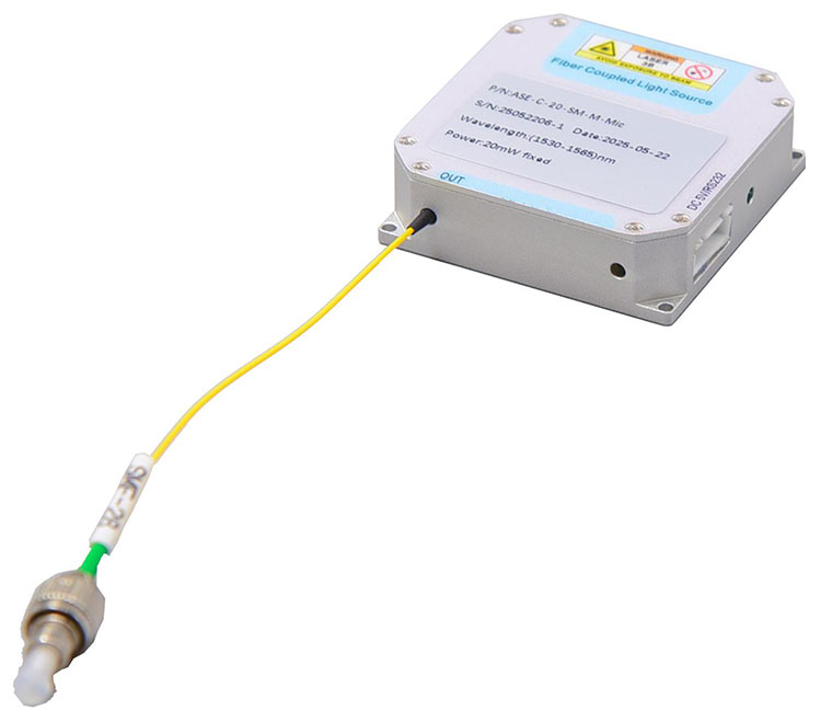 SM C-band 50mW ASE Broadband Light Source in Micro Format Single-mode Fiber Laser Module ASE-C-50-SM-M-MIC